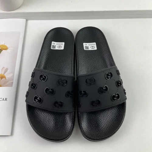 Gucci Mens Shoes Sandals Slides Slippers Luxury Brand Thick Sole Design with Original Box