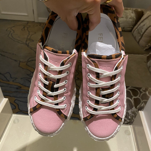 Fendi Womens Shoes FENDI FORCE Canvas and TPU Low-tops