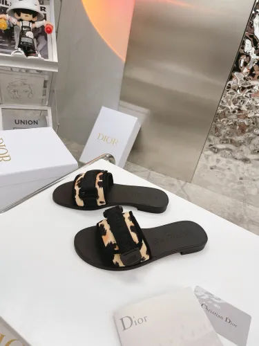 Dior Women Shoes Mule DWAY DIO(R)EVOLUTION SLIDE Luxury Brand DIO(R)EVOLUTION SLIDE BLACK Technical Fabric KCQ431CNF_S12U