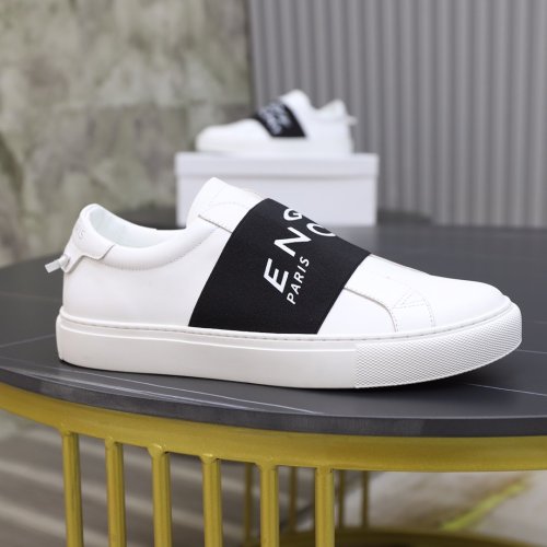 Givenchy Men Shoes Fashion Type Luxury Brand GIVENCHY SNEAKERS IN LEATHER WITH LATEX BAND with Original Box