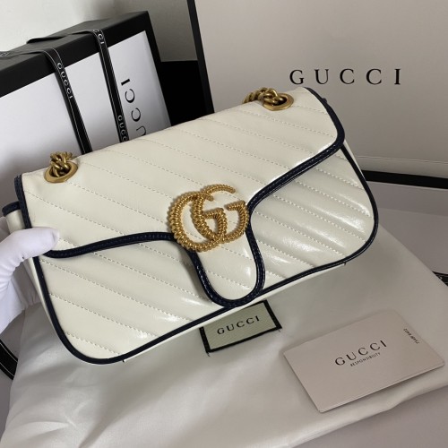 Gucci Womens Bags Shoulder Messenger Bag Luxury Brand Small GG Marmont bag with Original Box