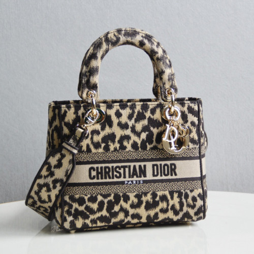 Dior Womens Bags Handbags Luxury Fashion MEDIUM LADY D-LITE BAG Beige Multicolor Mizza Embroidery M0565ORHM_M918