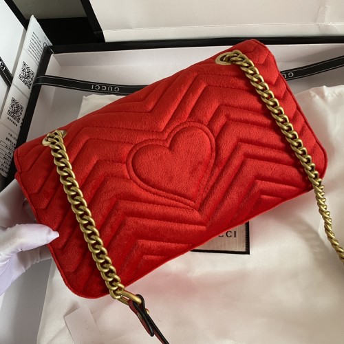 Gucci Womens Bags Shoulder Messenger Bag Luxury Brand Small GG Marmont bag with Original Box