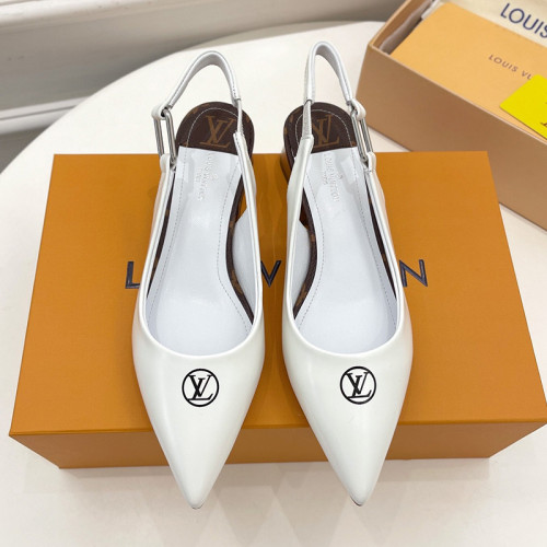 Louis Vuitton Womens Shoes Pumps Sandals Leather Design Luxury Brand Fashion Sandals with Original Box