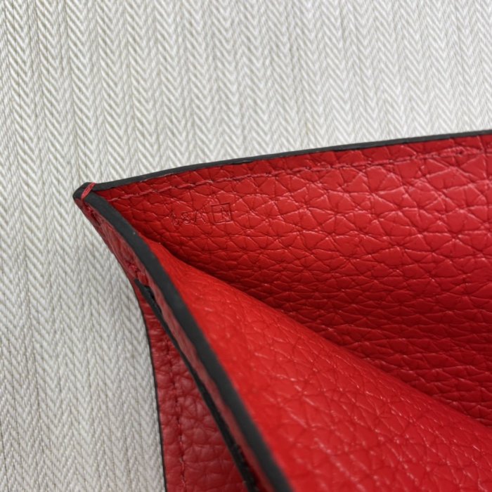 Hermes Womens Mens Wallets Purse Card Holder Leather Design Coin Bag with Original Box