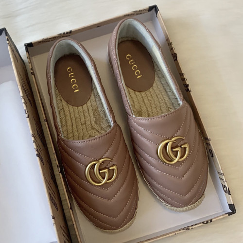 Gucci Womens Shoes Double G Espadrilles 551890 BKO00 1000 Luxury Brand Black Leather Platform Espadrille With Double G with Original Box
