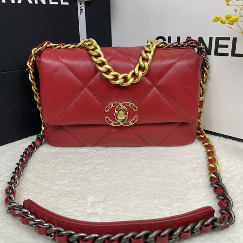 Chanel Womens Bags Shoulder Messenger Bags Chanel 19 Flap Bag Luxury Brand with Original Box