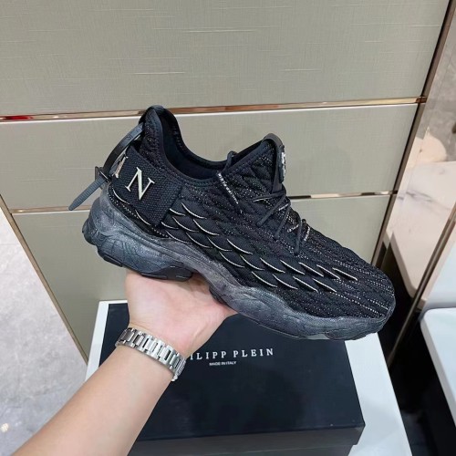 Philipp Plein Men Shoes Sneakers Low Top Sneaker Fashion Design Luxury Brand Trainer Predator TM with Original Box