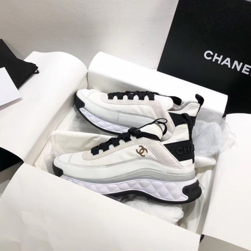Chanel Men Shoes Sneakers Fashion Design Luxury Brand Lace-Up Sports Shoes with Original Box
