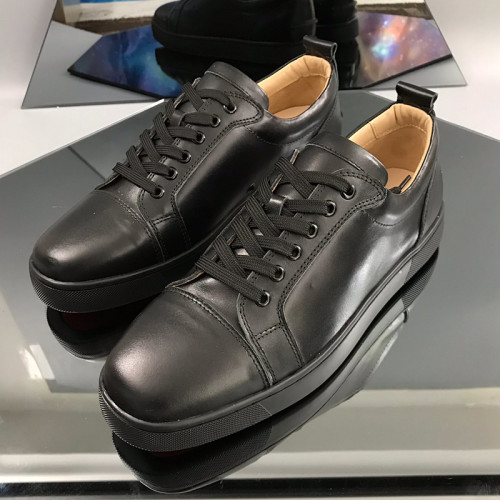Christian Louboutin Mens Shoes Luxury Brand Red Bottom Design Louis Junior Spikes Flat with Original Box CL sneakers