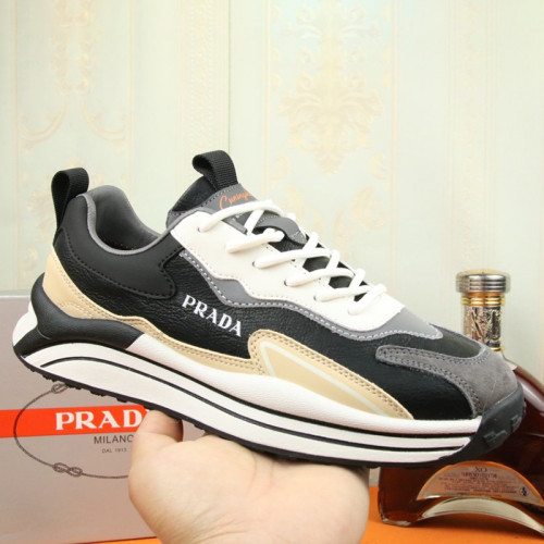 Prada Mens Shoes Sneakers Casual Shoes for Men Luxury Brand Breathable Fashion Sneakers with Original Box