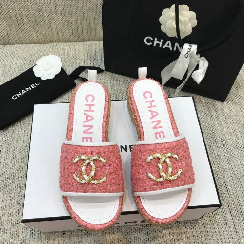 Chanel Womens Shoes Mules Tweed