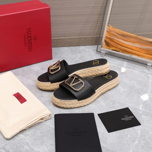 Valentino Womens Shoes Flat Mule Sandals Luxury Brand Design with Original Box