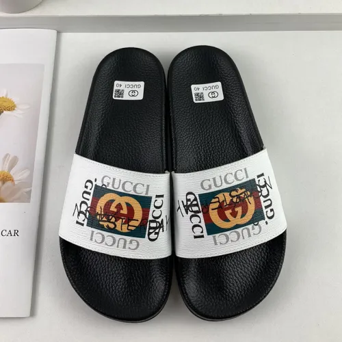 Gucci Mens Shoes Sandals Slides Slippers Luxury Brand Thick Sole Design with Original Box