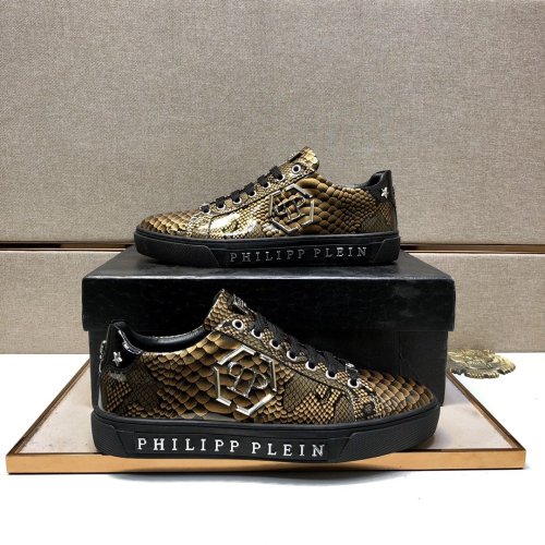 Philipp Plein Men Shoes Low Top Sneaker Fashion Design Luxury Brand