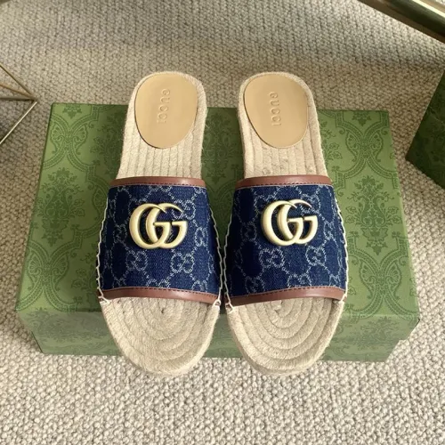 Gucci Womens Shoes Double G Espadrilles 551890 BKO00 1000 Luxury Brand Black Leather Platform Espadrille With Double G with Original Box