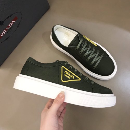 Prada Mens Shoes Sneakers Casual Shoes for Men Luxury Brand Breathable Fashion Sneakers with Original Box