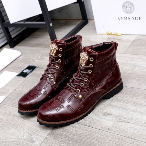 Versace Men Shoes Boots Fashion Design Luxury Brand