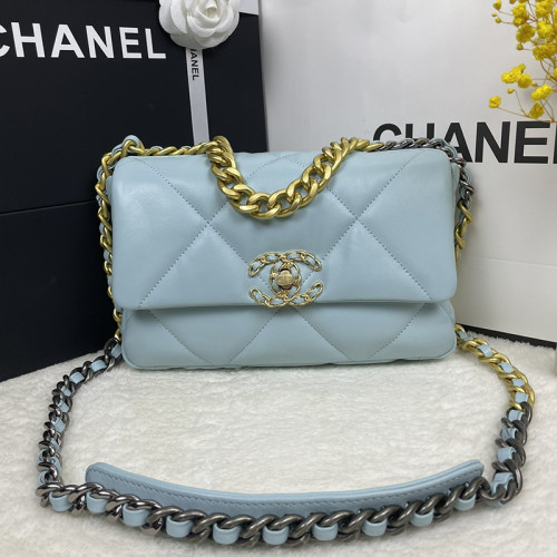 Chanel Womens Bags Shoulder Messenger Bags Chanel 19 Flap Bag Luxury Brand with Original Box