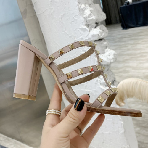 Valentino Women Shoes Mule Flip Flop Sandals ROMAN STUD SLIDE SANDAL IN QUILTED NAPPA with Original Box Luxury Brand