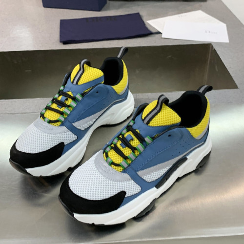 Dior Mens Shoes Sneakers Luxury Brand Breathable Design B22 SNEAKER with Original Box
