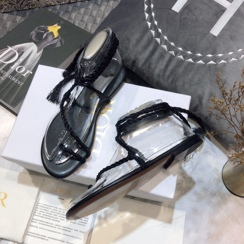 Dior Womens Shoes Weave Flat Sandals CD MYTHE
