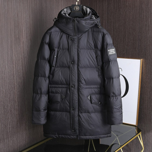 Burberry Design Mens Womens Winter Windprood Down Jackets Keep Warm 90% White Duck Down