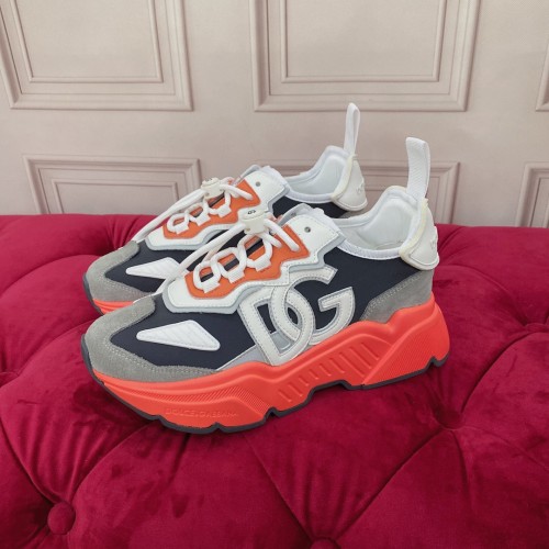 Dolce&Gabbana Men Shoes Sneakers Luxury Brand Mixed-material Daymaster sneakers with DG logo CS1941AQ7098B706