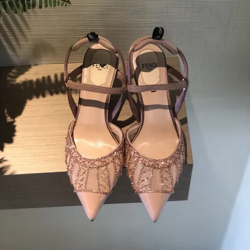 Fendi Womens Shoes COLIBRI LITE SLINGBACKS 8.5cm