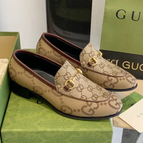 Gucci Womens Shoes Casual Loafers Design Luxury Brand Leather Princetown with Original Box Women's maxi GG Gucci Jordaan loafer