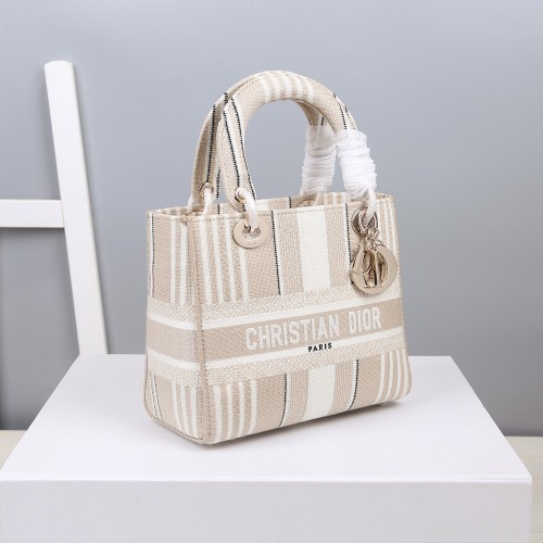 Dior Womens Bags Handbags Luxury Fashion MEDIUM LADY D-LITE BAG Gray Toile de Jouy Reverse Embroidery M0565ORGO_M932