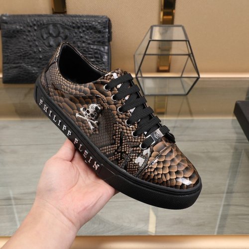 Philipp Plein Men Shoes Low Top Sneaker Fashion Design Luxury Brand