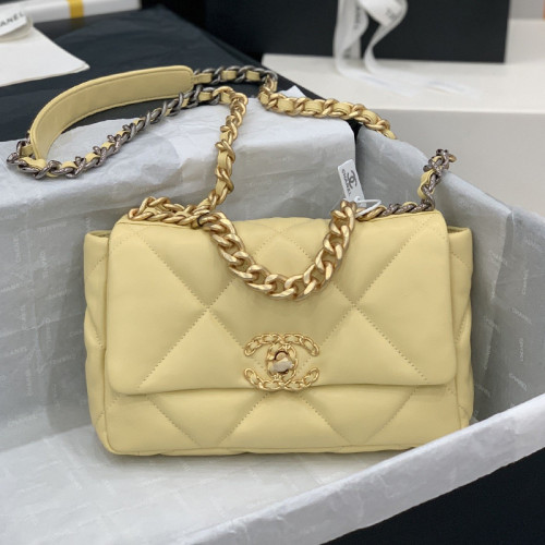 Chanel Womens Bags Shoulder Messenger Bags Chanel 19 Flap Bag Luxury Brand with Original Box