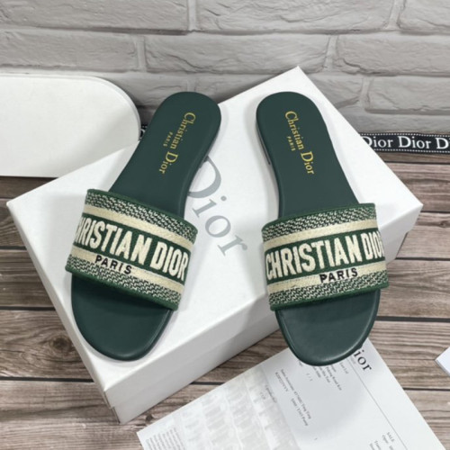 Dior Women Shoes Mule DWAY SLIDE Luxury Brand Womens Sandals Slippers with Original Box
