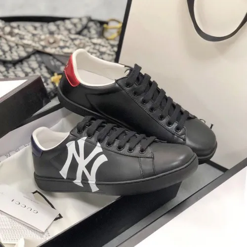 Gucci Womens Shoes Fashion Sneakers Lace-Up Luxury Brand Women's Ace Embroidered Sneaker with Original Box