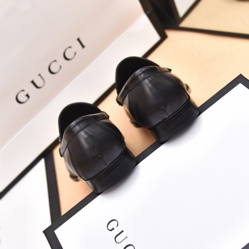 Gucci Mens Shoes Leather Design Luxury Brand Business Dress Shoes for Men with Original Box