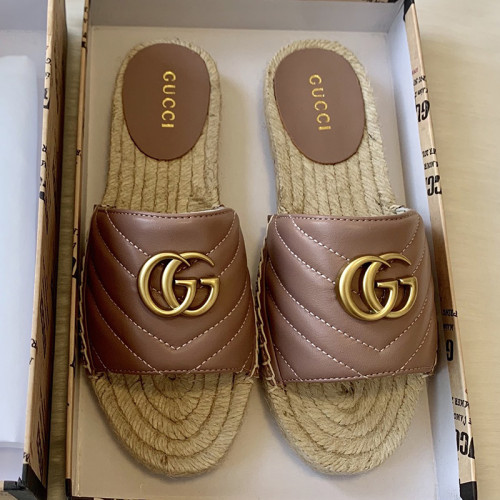 Gucci Womens Shoes Double G Espadrilles 551890 BKO00 1000 Luxury Brand Black Leather Platform Espadrille With Double G with Original Box