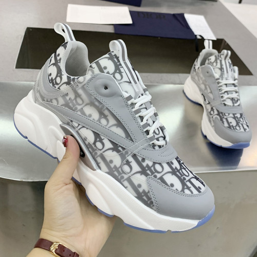 Dior Mens Shoes Sneakers Luxury Brand Breathable Design B22 SNEAKER with Original Box