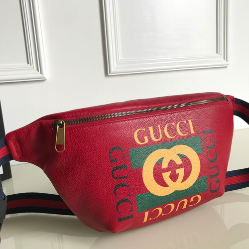 Gucci Mens Womens Bags Leather Design Luxury Brand GG Waist Belts Bags 493869 with Original Box