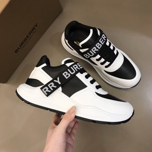 Burberry Mens Shoes Sneakers Fashion Type Luxury Brand Vintage Check Cotton Sneaker with Original Box
