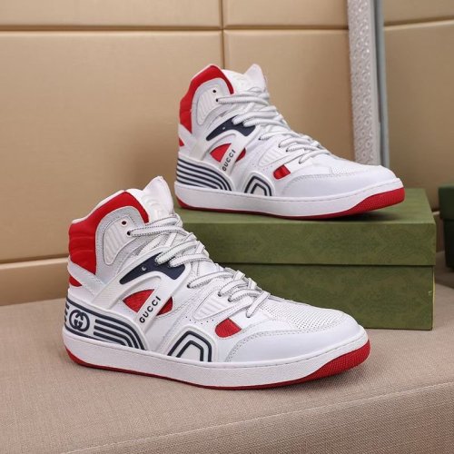 Gucci Womens Shoes Fashion Type Luxury Brand Leather Women's Gucci Basket sneaker with Original Box