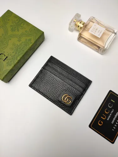 Gucci Mens Womens Wallets Bags Coin Purse Card Holder Luxury Brand GG Marmont leather money clip with Original Box 436022 DJ20T 1000