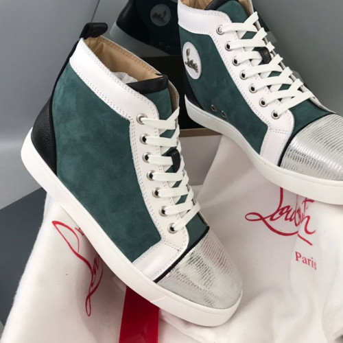 Christian Louboutin Mens Shoes Luxury Brand Red Bottom Design Louis Junior Spikes Flat with Original Box CL sneakers