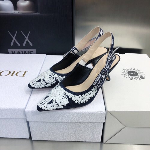 Dior Womens Shoes Sandals Fashion Pumps Luxury Brand D-Doll Quake Oblique PUMP with Original Box