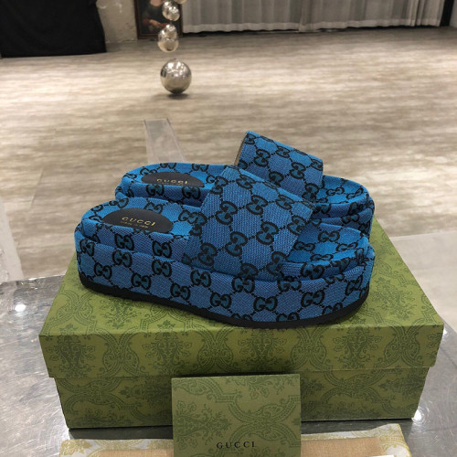Gucci Womens Shoes Platform Slide Sandal