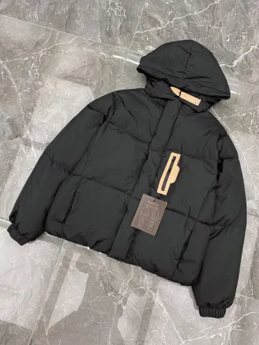 Louis Vuitton Design Mens Womens Winter Windprood Down Jackets Keep Warm 90% White Duck Down DOWNFILLED HOODY BLOUSON 1A5CH0