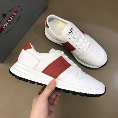 Prada Mens Shoes Sneakers Casual Shoes for Men Luxury Brand Breathable Fashion Sneakers with Original Box