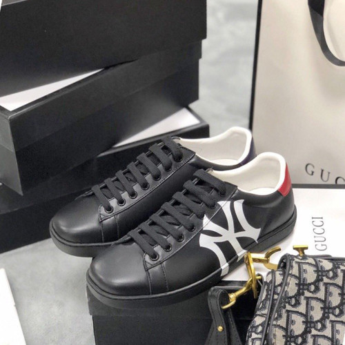 Gucci Womens Shoes Fashion Sneakers Lace-Up Luxury Brand Women's Ace Embroidered Sneaker with Original Box