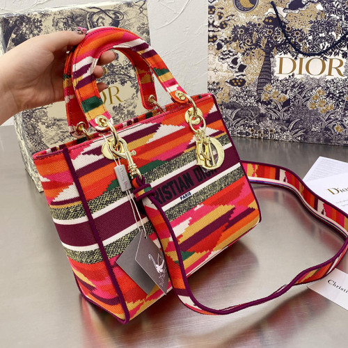 Dior Womens Bags Handbags Luxury Fashion MEDIUM LADY D-LITE BAG with Original Box
