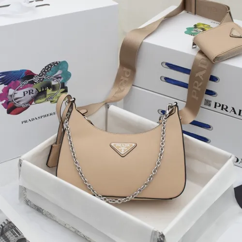 Prada Womens Bag Go Re-Edition 2000 Leather Shoulder Bag